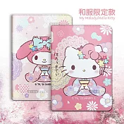 正版授權 美樂蒂/凱蒂貓 2024 iPad mini 7 / mini 6 共用 和服限定款 平板保護皮套 Melody美樂蒂