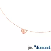 【Just Diamond】永恆之心 18K玫瑰金項鍊(網路限定)