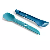 美國【UCO】SWITCH SPORK UTENSIL SET WITH TETHER / 多功能切換餐具組 / 刀叉餐具 / 無雙酚A /戶外用叉匙  經典藍