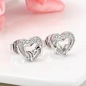 GIUMKA.純銀耳環.愛心.女生耳釘.低敏