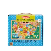 Melissa&Doug 地板拼圖60片(5歲) 美國地圖