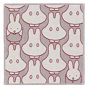 日本進口 Miffy米菲兔三層紗隨身手帕<Miffy><Miffy><Miffy> 米菲 灰紅