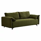 IDEA-諾比飽滿舒適沙發套組(2種材質.4色可選)  燈芯絨-墨綠