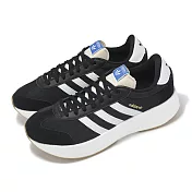 adidas 休閒鞋 City RNR 男鞋 女鞋 黑 白 復古 麂皮 愛迪達 JI0836 26.5cm BLACK/WHITE