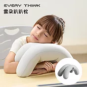 【EVERY THINK】雲朵趴趴枕 親膚雲感記憶棉 可調式結構 怎麼趴都舒服 趴睡不壓迫 午睡好朋友  灰色