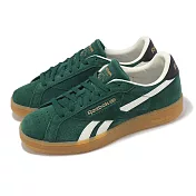 Reebok 休閒鞋 Club C Grounds UK 男鞋 女鞋 綠 白 麂皮 膠底 復古 情侶鞋 100209038 25.5cm GREEN/BLACK/GUM