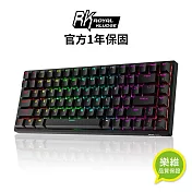 【RK】RK84 75% 藍牙三模無線機械鍵盤 茶軸 RGB 黑色｜中文｜樂維科技官方公司貨