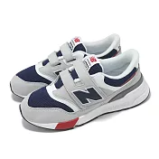 New Balance 休閒鞋 997R 中童 寬楦 典雅灰 深海軍藍 魔鬼氈 小朋友 運動鞋 NB PZ997REB-W