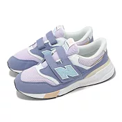 New Balance 休閒鞋 997R 中童 寬楦 幻彩紫 淺鉻藍 魔鬼氈 小朋友 運動鞋 NB PZ997REL-W