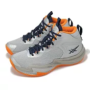Asics 籃球鞋 Nova Surge 3 男鞋 銀 橘 Challenge Step Pack 緩衝 亞瑟士 1061A048020 26.5cm PURE SILVER/MIDNIGHT