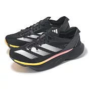 adidas 競速跑鞋 Adizero Adios Pro 3 W 女鞋 黑 粉橘 厚底 回彈 運動鞋 愛迪達 IG6431