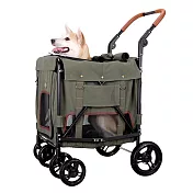 【IBIYAYA依比呀呀】FS1880 大米號寵物推車- 軍綠