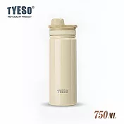 TYESO馬卡龍不鏽鋼雙層運動保溫杯750ML 摩卡