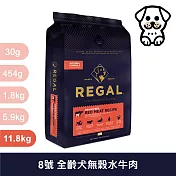 芮格爾｜RD8 全齡犬 無榖水牛肉 高纖配方 11.8kg｜ REGAL 天然犬糧 狗飼料