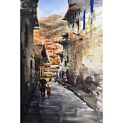 【玲廊滿藝】(阿力)余思瑩-秘魯庫斯科街道54x39cm