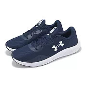 Under Armour 慢跑鞋 Charged Pursuit 3 Tech 男鞋 藍 白 緩衝 輕量 運動鞋 UA 3025424400 26.5cm MIDNIGHT NAVY/WHITE