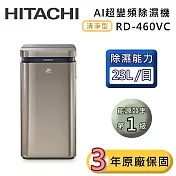 HITACHI 日立 23公升 RD-460VC AI超變頻清淨型除濕機 極光鈦 除濕一級能效 可退貨物稅