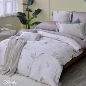 英國Abelia《友達小獺》加大天絲木漿纖維四件式兩用被床包組