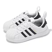 adidas 童鞋 adiFom Superstar 360 C 中童 白 黑 貝殼頭 套入式 小朋友 愛迪達 JS0718