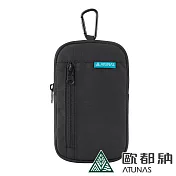 【ATUNAS 歐都納】多功能斜掛包A1ACDD04N/外掛背帶包/背包肩帶配件/登山手機套 深黑