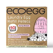 英國ECOEGG-環保低敏潔衣蛋補充包(50次/粉紅春天花蕾)2入組