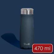 《S’well》Traveler不鏽鋼保溫瓶 | 保冰 保冷 - 海軍藍470ml