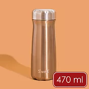 《S’well》Traveler不鏽鋼保溫瓶 | 保冰 保冷 - 香檳金470ml