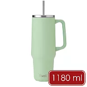 《S’well》Tumbler不鏽鋼吸管保溫隨行杯 | 保冰 保冷 - 開心果綠1180ml