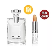 BVLGARI 大吉嶺中性淡香水 100ML+雅頓 八小時護唇膏 (原廠公司貨)