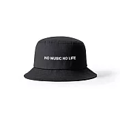 NO MUSIC,NO LIFE 經典音樂文字 純棉個性漁夫帽 帽子