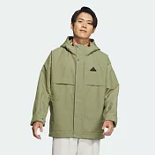 ADIDAS TH WARM JKT 男連帽外套-JI6842 L 綠色