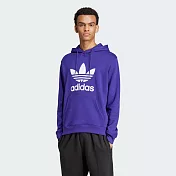 ADIDAS TREFOIL HOODY 男連帽上衣-IZ2362 L 紫色