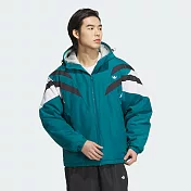 ADIDAS VINTAGE PAD JKT 男羽絨外套-JJ4970 L 綠色