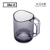 【日本like-it】日製波浪形牙刷收納漱口杯-2入- 靜謐灰