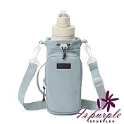【iSPurple】解放雙手 多功能便攜束口水杯包手機收納包/ 天藍色