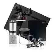 【PO:Selected】丹麥手沖咖啡三件禮盒組(電子秤/玻璃杯240ml-共4色/咖啡磨2.0) 灰