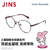 JINS 三麗鷗聯名眼鏡系列-質感金屬框 美樂蒂款 (UMF-25S-007-69) 紫色