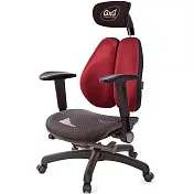 GXG 大網座 雙背工學椅(摺疊滑面扶手) TW-3676 EA1J