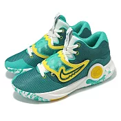Nike 籃球鞋 KD Trey 5 X EP 男鞋 綠 黃 魔鬼氈 氣墊 Durant DJ7554-300