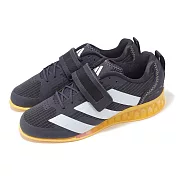 adidas 舉重鞋 adipower Weightlifting III 男女鞋 黑橘 魔鬼氈 穩定 訓練鞋 IG1773