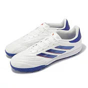 adidas 足球鞋 Copa Pure 2 League TF 男鞋 白藍 皮革 抓地 短草硬地 運動鞋 愛迪達 IG6407 26cm WHITE/BLUE