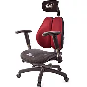 GXG 大網座 雙背工學椅(2D滑面金屬扶手) TW-3676 EA6