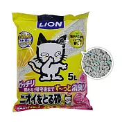 日本LION 除臭貓砂/礦砂 5L  _ 花香味