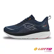 【LOTTO 義大利】男 寬楦 T600 MAX 輕賈卡緩震跑鞋 25.5cm 藍
