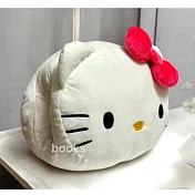 三麗鷗【Hello Kitty】紅色蝴蝶結暖手抱枕