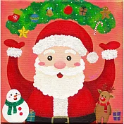 【玲廊滿藝】郭家秀 S.K-聖誕快樂老公公20x20cm
