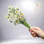 【Floral M】法式野餐洋甘菊純潔白仿真花花材（1入組）