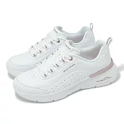 Skechers 休閒鞋 Skech-Air Dynamight 2-Modern Glimpse 女鞋 白粉 健走鞋 150373WTRG 23cm WHITE ROSE GOLE