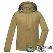 【ATUNAS 歐都納】男款GORE-TEX PACLITE PLUS單件式外套A1GTDD01M- L 松綠