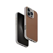 UNIQ iPhone16 Pro/ProMax Lyden Ds 耐刮皮革磁吸手機殼 16Pro焦糖/象牙白